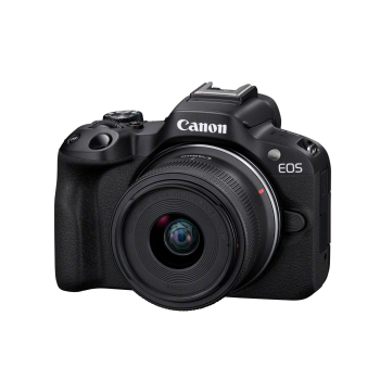 Canon EOS R50, Black + RF-S 18-45mm F4.5-6.3 IS STM Kit Bezlusterkowiec 24,2 MP CMOS 6000 x 4000 px Czarny
