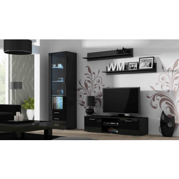 Witryna SOHO S1 czarny/ czarny połysk
