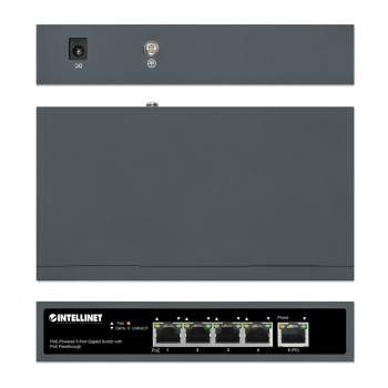 INTELLINET SWITCH GIGABIT 5X POE PASSTHROUGH ZASIL
