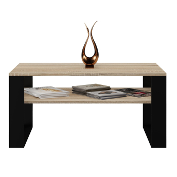 Stolik ława MODERN 1P 90x58xH50 sonoma/czerń