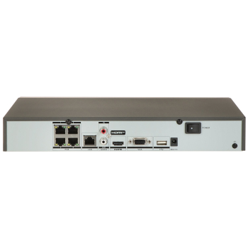 Hikvision DS-7604NXI-K1/4P(D) Sieciowy Rejestrator Wideo (NVR) 1U Czarny
