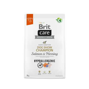 BRIT Care Hypoallergenic Dog Show Champion Salmon & Herring - sucha karma dla psa - 3 kg
