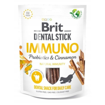 BRIT Dental Stick Immuno Probiotics & Cinnamon - przysmak dla psa - 251 g