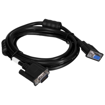 Kabel Lanberg CA-VGAC-10CC-0018-B+ (D-Sub (VGA) M - D-Sub (VGA) F; 1,8m; kolor czarny)