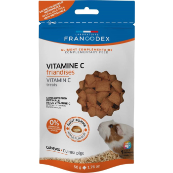 FRANCODEX Przysmaki z witaminą C dla świnek morskich 50 g