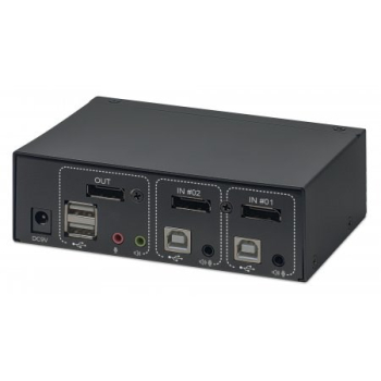 MANHATTAN PRZEŁĄCZNIK KVM DISPLAYPORT/USB 2X1 4K*6