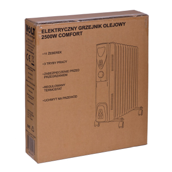 Elektryczny grzejnik olejowy 2500W Comfort 11