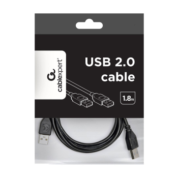 Kabel GEMBIRD CCP-USB2-AMAM-6 (USB 2.0 typu A M - USB 2.0 typu A M; 1,8m; kolor czarny)