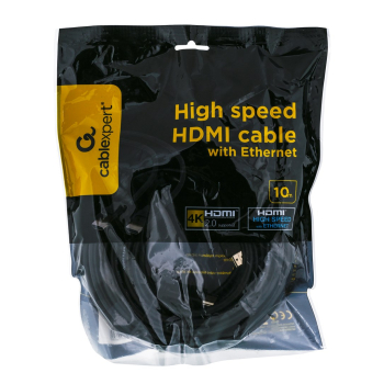 Kabel GEMBIRD CC-HDMI4-10M (HDMI M - HDMI M; 10m; kolor czarny)