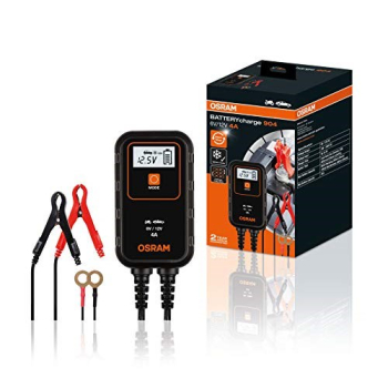 Prostownik BATTERYcharge 904, napięcie ładowania: 6/12 V OSRAM, prąd ładowania: 4A, napięcie zasilania: 230V, rodzaj akumulatora: AGM/Li-Ion/VRLA