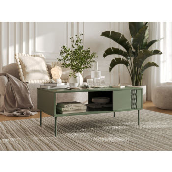 Ława/stolik TRESSE 110x60x40 zieleń mat