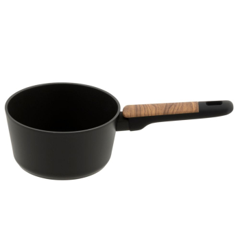 Resto Kitchenware 93186 garnek 1,4 l Okrągły Czarny, Drewno