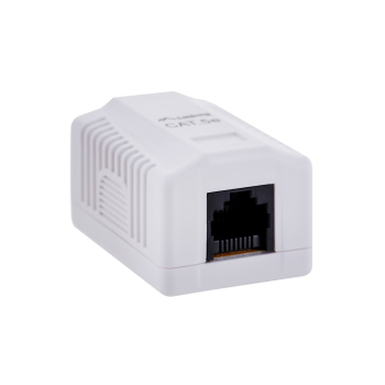 Gniazdo natynkowe Lanberg OU5-0001-W (RJ-45; kat. 5e; UTP; kolor biały)