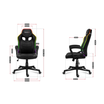 Fotel gamingowy Huzaro Force 2.5 RGB Mesh