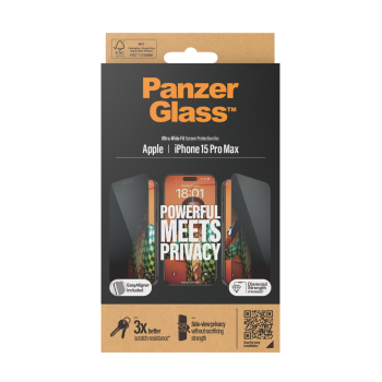 PanzerGlass® Privacy Screen Protector iPhone 15 Pro