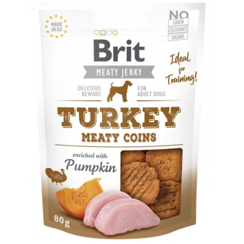Brit Jerky Turkey Meaty Coins - Indyk - przysmak dla psa - 200 g