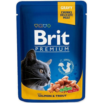 BRIT Cat Pouches Family Plate - mokra karma dla kota - 12 x 100g