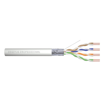 Digitus Kabel instalacyjny kat.5e, F/UTP, Eca, AWG 24/1, PVC, 305m, szary, karton