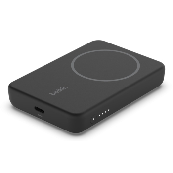 Powerbank bezprzewodowy Belkin BoostCharge Magnetic Wireless Power Bank 5K + Stand MagSafe Compatible 5000mAh 7,5W Black