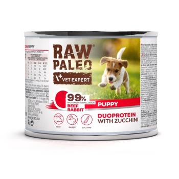 Raw Paleo Beef&Rabbit Puppy Can 200g
