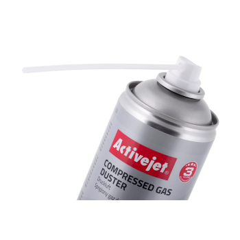 Activejet AOC-200 Sprężone powietrze (400 ml) Niezbędny w każdym biurze, i każdemu użytkownikowi komputera, uniwersalny środek czyszczący. Sprężone po