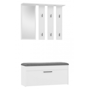 Garderoba PARMA 100x35xH180 biel