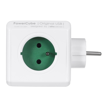 Przedłużacz allocacoc PowerCube Original 2202GN/FROUPC (kolor zielony)