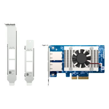 Qnap QXG-10G2T, 2x 10GbE, PCIe Gen3 x4, Low-profile
