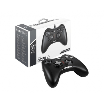 MSI Force GC20 V2 Czarny USB 2.0 Gamepad Analogowa/Cyfrowa Android, PC
