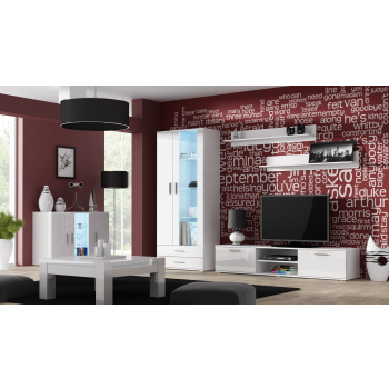 Witryna SOHO S6 2D2S biały/ biały połysk