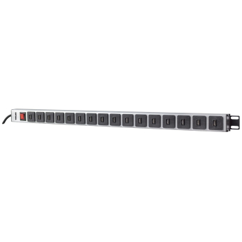 Intellinet 164498 rozdzielacz zasilania PDU Czarny, Szary