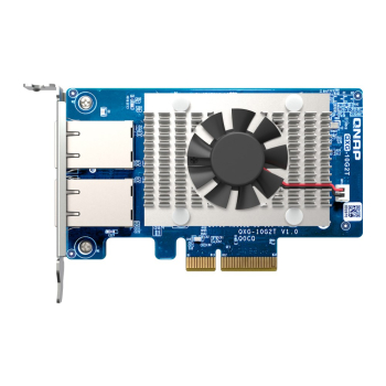 Qnap QXG-10G2T, 2x 10GbE, PCIe Gen3 x4, Low-profile
