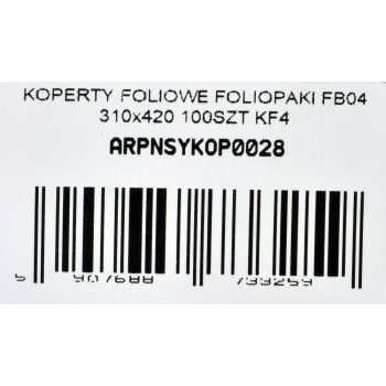 KOPERTY FOLIOWE FOLIOPAKI FB03 260X350 100SZT KF3