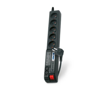 Listwa przeciwprzepięciowa Acar 504WF EMI/RFI (3m ; czarny)