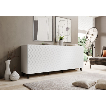 Komoda ASTI 200x42x82 biały mat