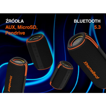 TRACER GŁOŚNIK TWS XTREMEBEAT MID BLUETOOTH RGB