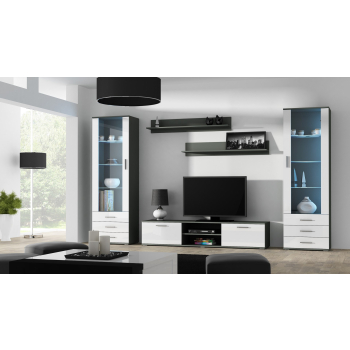 Zestaw SOHO 4 (RTV180 + 2xWit S1 + Półki) SZ/BI POŁ