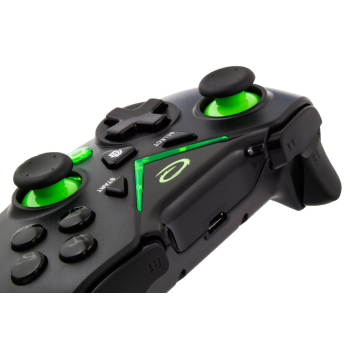 Gamepad bezprzewodowy Esperanza EGG112K (PC, PS3, Xbox One; kolor czarny, kolor zielony)