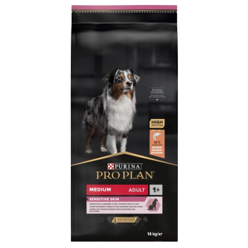 PURINA PRO PLAN Adult Medium Sensitive Skin - sucha karma dla psa - 14kg