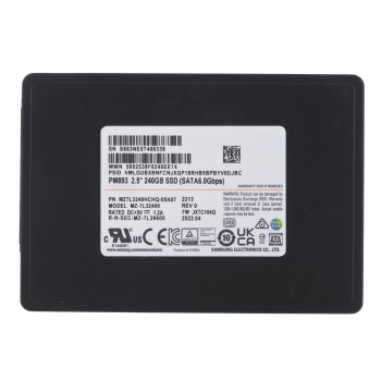 Dysk SSD Samsung PM893 240GB SATA 2.5" MZ7L3240HCHQ-00A07 (DWPD 1)