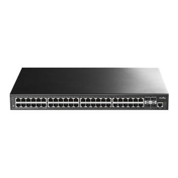 Cudy GS5048S4 łącza sieciowe Zarządzany L3 Gigabit Ethernet (10/100/1000) Czarny