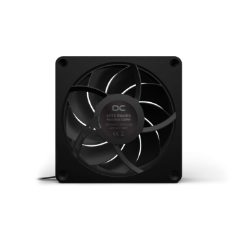 Alphacool Apex Stealth Metall Obudowa komputera Wentylator 12 cm Czarny 1 szt.
