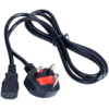 AKYGA Kabel zasilający  AK-AG-01A brytyjski CCA BS 1363 (Typ G) / IEC C13 1.5 m UK
