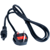 AKYGA Kabel zasilający AK-AG-02A brytyjski IEC C5 3pin do laptopa przewód 1.5m