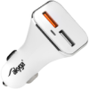 AKYGA Ładowarka samochodowa 12/24V 18W 2x USB-A Quick Charge 3.0 5-12V / 1.5-3A biała
