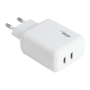 AKYGA Ładowarka sieciowa AK-CH-19 40W 2x USB-C 20W PD Quick Charge 3.0 5-12V / 1.67-3A biała
