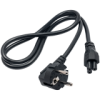 AKYGA Kabel zasilający 3-pin do laptopa AK-NB-08C koniczynka IEC C5 CEE 7/7 1m
