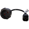 AKYGA Adapter zasilający Akyga AK-PC-10A CCA 3x1mm2 CEE 7/3 / IEC C14 15 cm