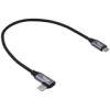 AKYGA Kabel USB Akyga AK-USB-53 USB type C (m) / USB type C (m) kątowy ver. 2.0 60W 0.3m