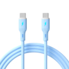 AKYGA Kabel USB Akyga AK-USB-68 USB type C (m) / USB type C (m) ver. 2.0 60W 1m niebieski silikonowy